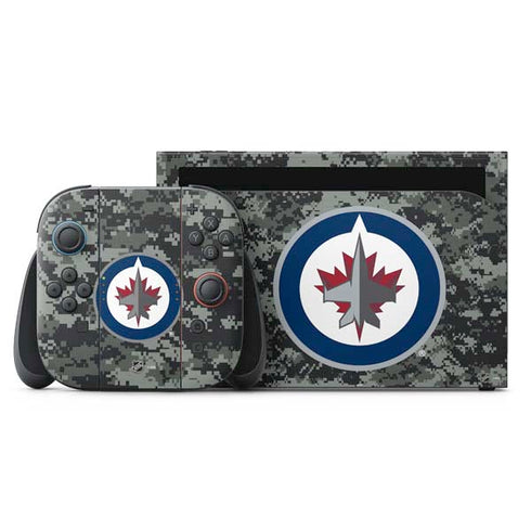 NHL Winnipeg Jets Camo Nintendo Skins